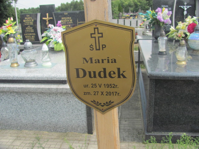 Maria Dudek 1952 Odporyszów - Grobonet - Wyszukiwarka osób pochowanych