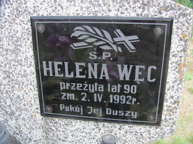 Helena Węc Odporyszów - Grobonet - Wyszukiwarka osób pochowanych