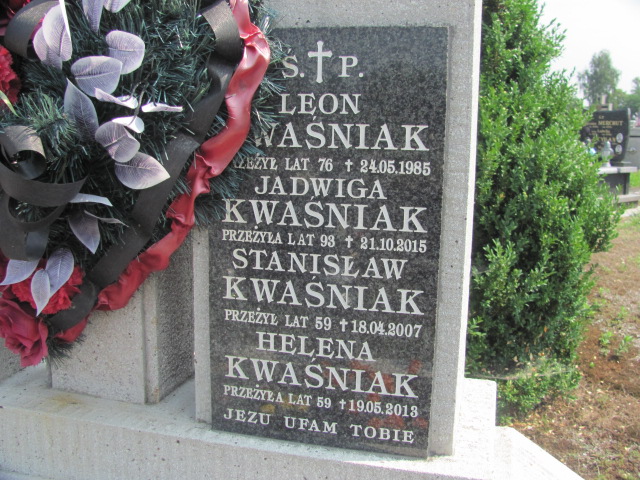 Stanisław Kwaśniak 1948 Odporyszów - Grobonet - Wyszukiwarka osób pochowanych