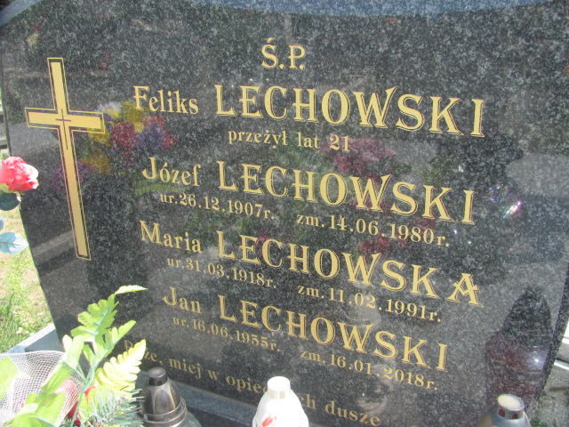 Jan Piotr Lechowski 1955 Odporyszów - Grobonet - Wyszukiwarka osób pochowanych