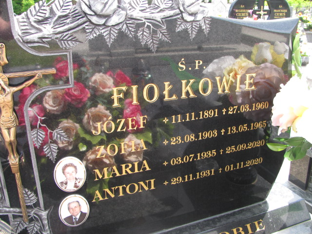 Zofia Fiołek 1903 Odporyszów - Grobonet - Wyszukiwarka osób pochowanych