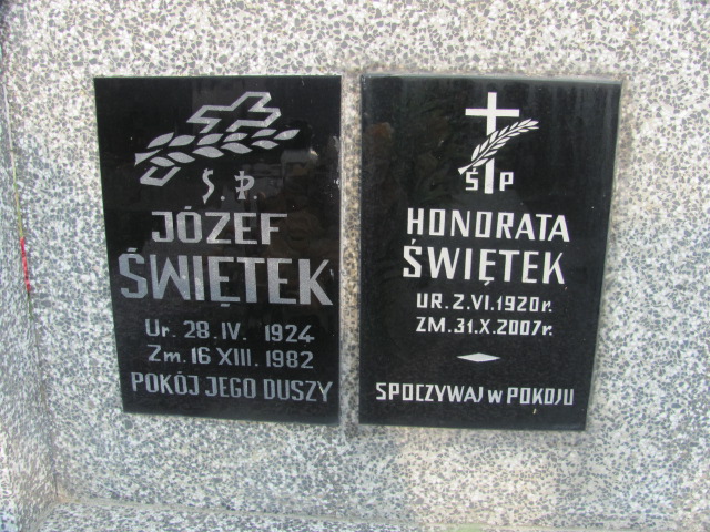 Józef Świętek 1924 Odporyszów - Grobonet - Wyszukiwarka osób pochowanych