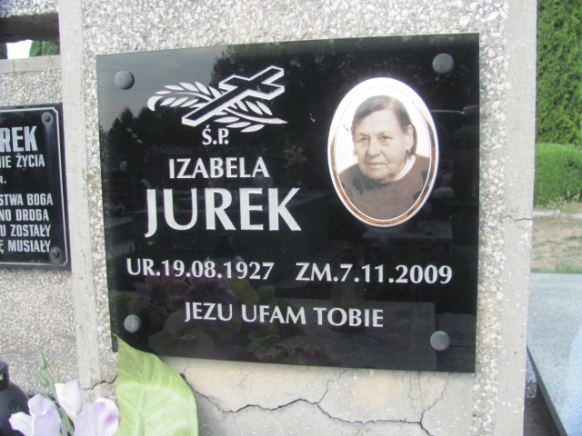 Izabela Jurek 1927 Odporyszów - Grobonet - Wyszukiwarka osób pochowanych