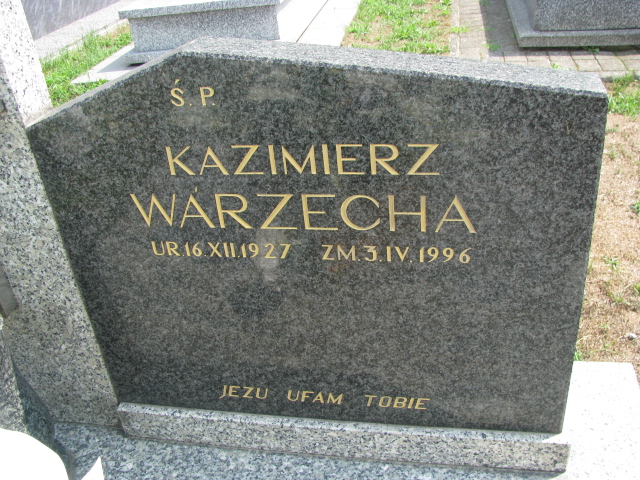 Kazimierz Warzecha 1927 Odporyszów - Grobonet - Wyszukiwarka osób pochowanych