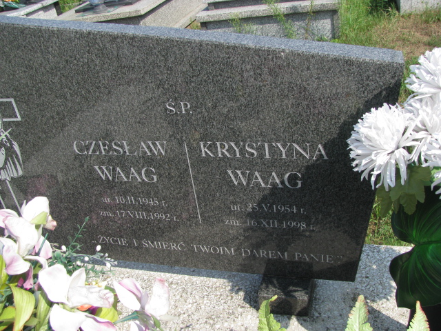 Krystyna Waag 1954 Odporyszów - Grobonet - Wyszukiwarka osób pochowanych