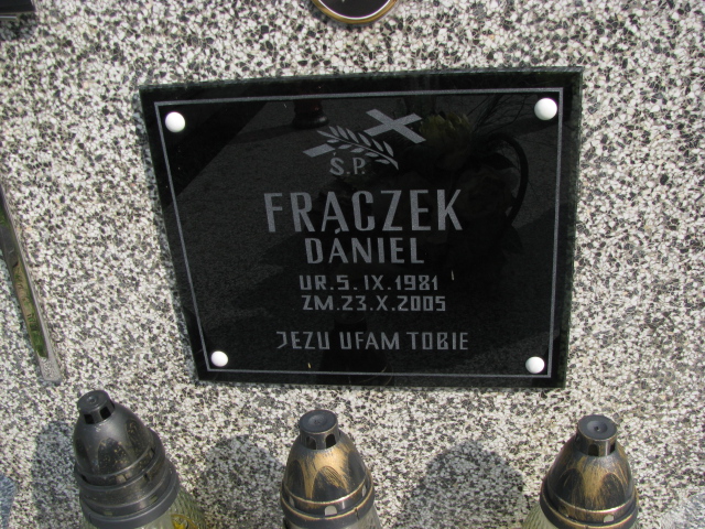 Daniel Frączek 1981 Odporyszów - Grobonet - Wyszukiwarka osób pochowanych